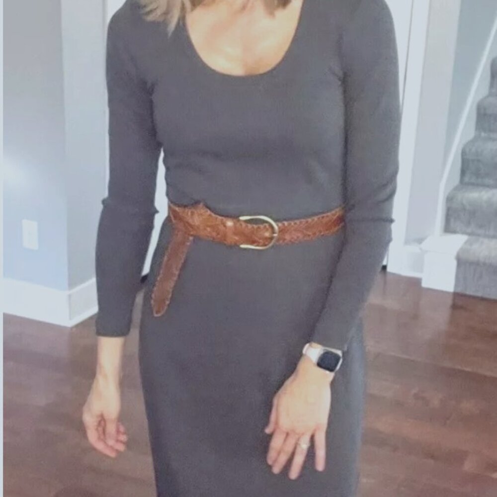 NEW: Cabi Any Day Dress Size Small Charcoal Gray